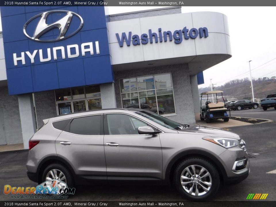 2018 Hyundai Santa Fe Sport 2.0T AWD Mineral Gray / Gray Photo #2