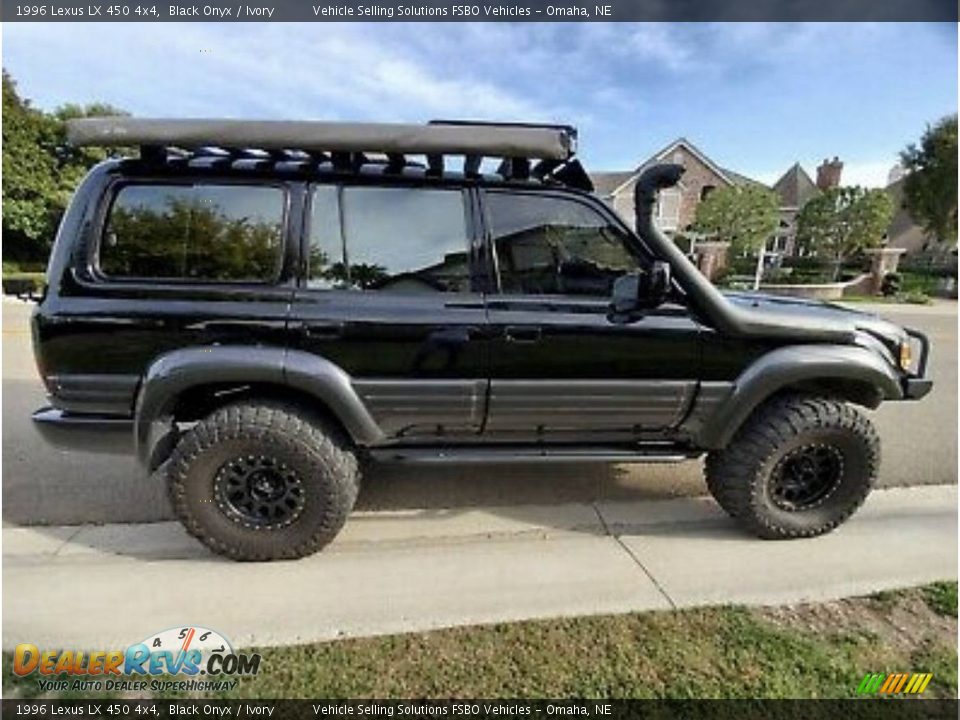 1996 Lexus LX 450 4x4 Black Onyx / Ivory Photo #11