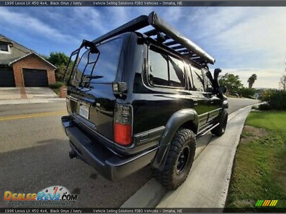 1996 Lexus LX 450 4x4 Black Onyx / Ivory Photo #12