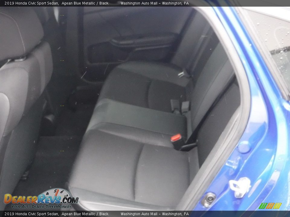 2019 Honda Civic Sport Sedan Agean Blue Metallic / Black Photo #24