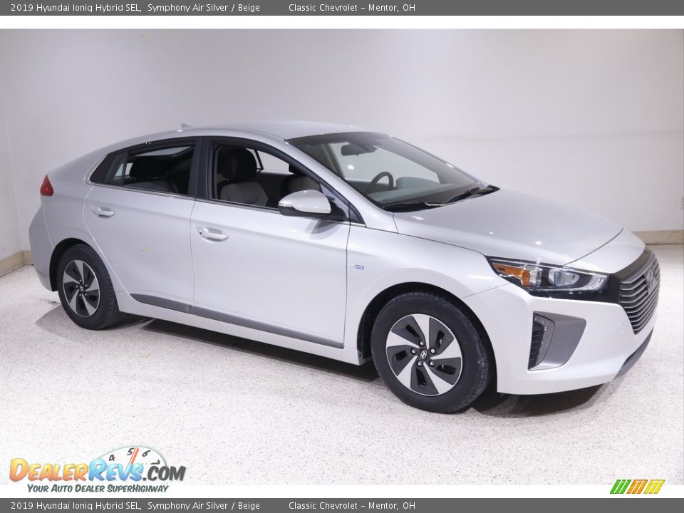 2019 Hyundai Ioniq Hybrid SEL Symphony Air Silver / Beige Photo #1