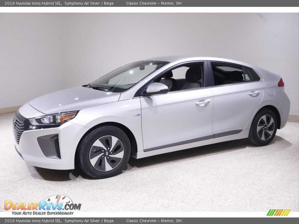 2019 Hyundai Ioniq Hybrid SEL Symphony Air Silver / Beige Photo #3