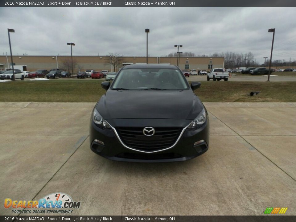 2016 Mazda MAZDA3 i Sport 4 Door Jet Black Mica / Black Photo #1