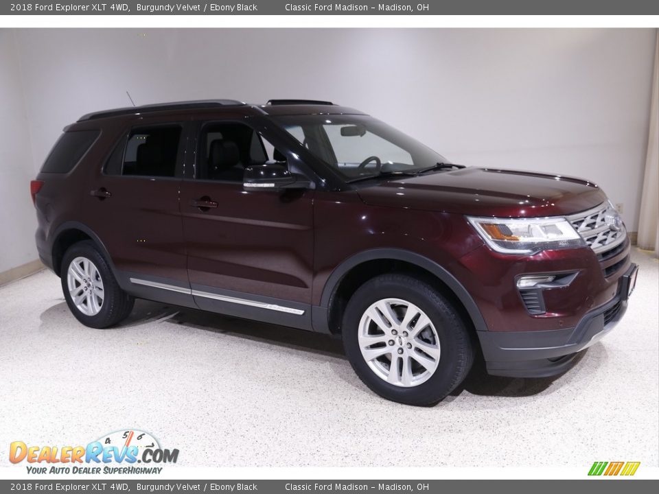 2018 Ford Explorer XLT 4WD Burgundy Velvet / Ebony Black Photo #1