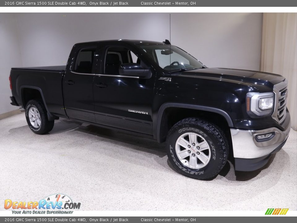 2016 GMC Sierra 1500 SLE Double Cab 4WD Onyx Black / Jet Black Photo #1