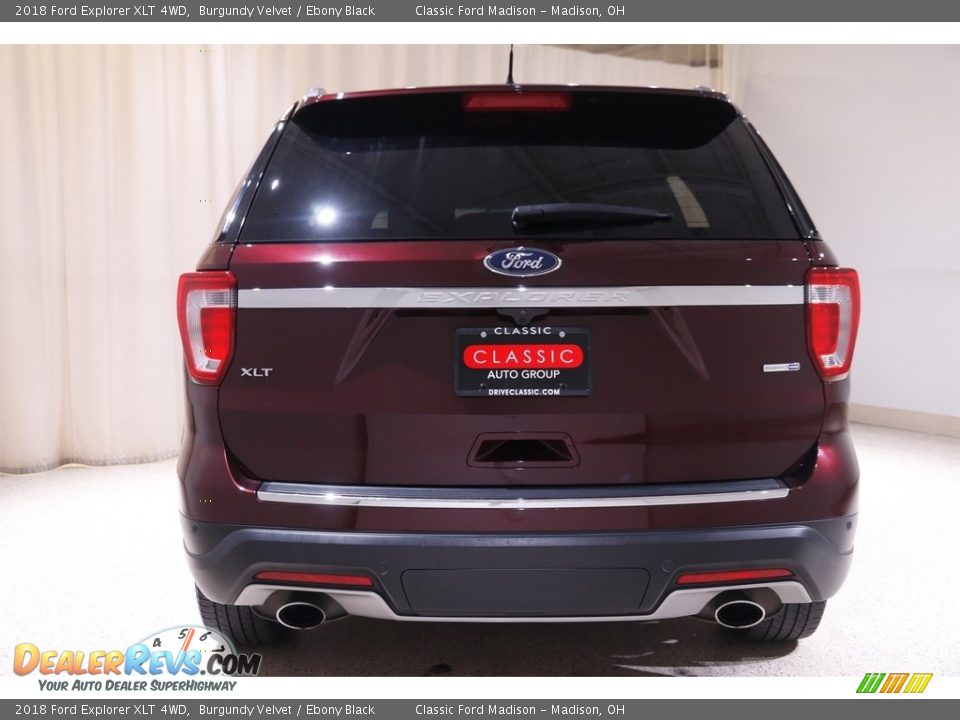 2018 Ford Explorer XLT 4WD Burgundy Velvet / Ebony Black Photo #19