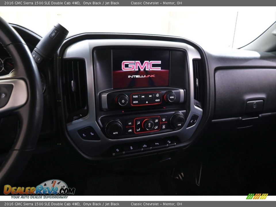 2016 GMC Sierra 1500 SLE Double Cab 4WD Onyx Black / Jet Black Photo #10