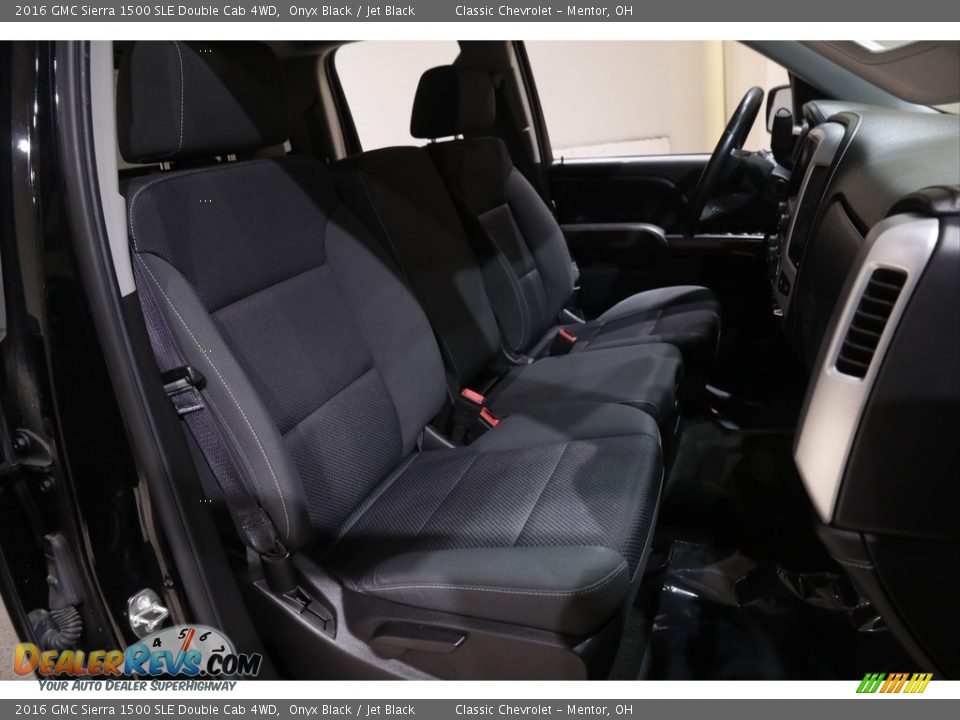 2016 GMC Sierra 1500 SLE Double Cab 4WD Onyx Black / Jet Black Photo #15