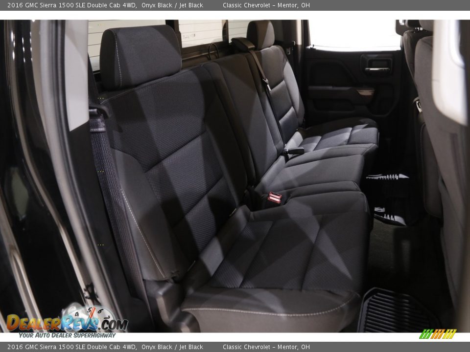 2016 GMC Sierra 1500 SLE Double Cab 4WD Onyx Black / Jet Black Photo #16
