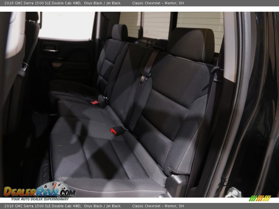 2016 GMC Sierra 1500 SLE Double Cab 4WD Onyx Black / Jet Black Photo #17
