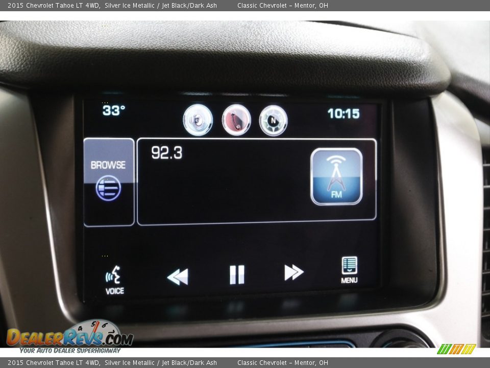 2015 Chevrolet Tahoe LT 4WD Silver Ice Metallic / Jet Black/Dark Ash Photo #11