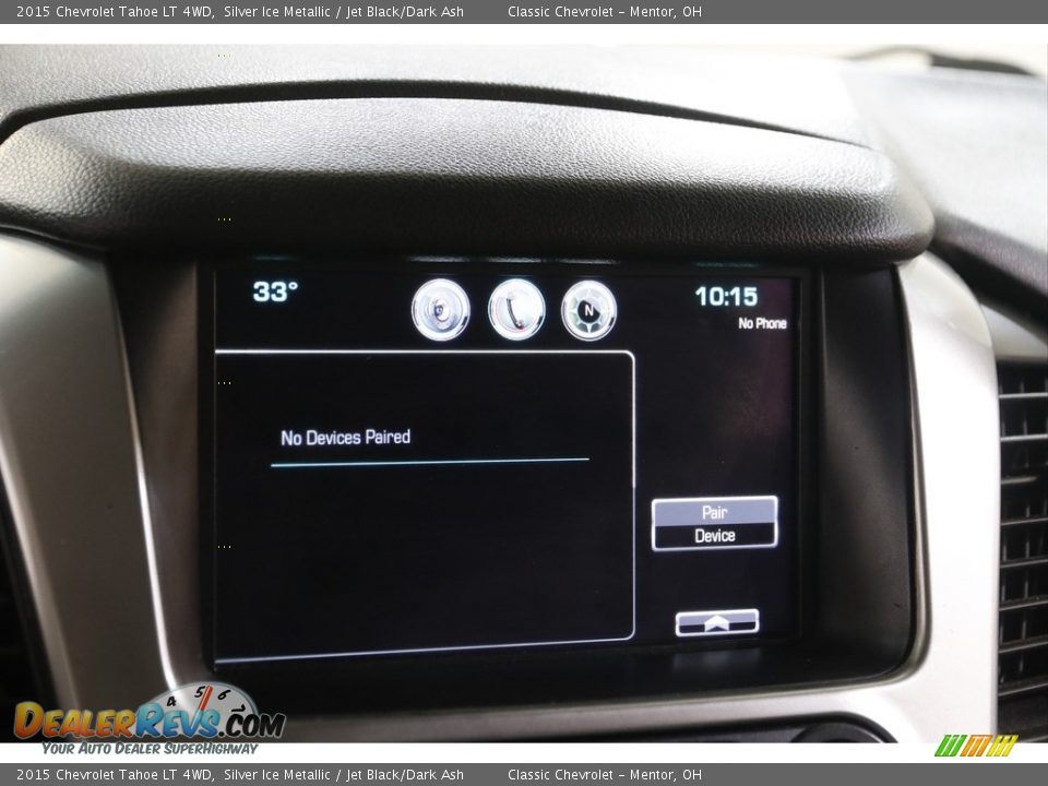 2015 Chevrolet Tahoe LT 4WD Silver Ice Metallic / Jet Black/Dark Ash Photo #12