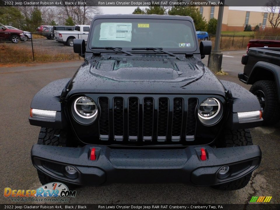 2022 Jeep Gladiator Rubicon 4x4 Black / Black Photo #2