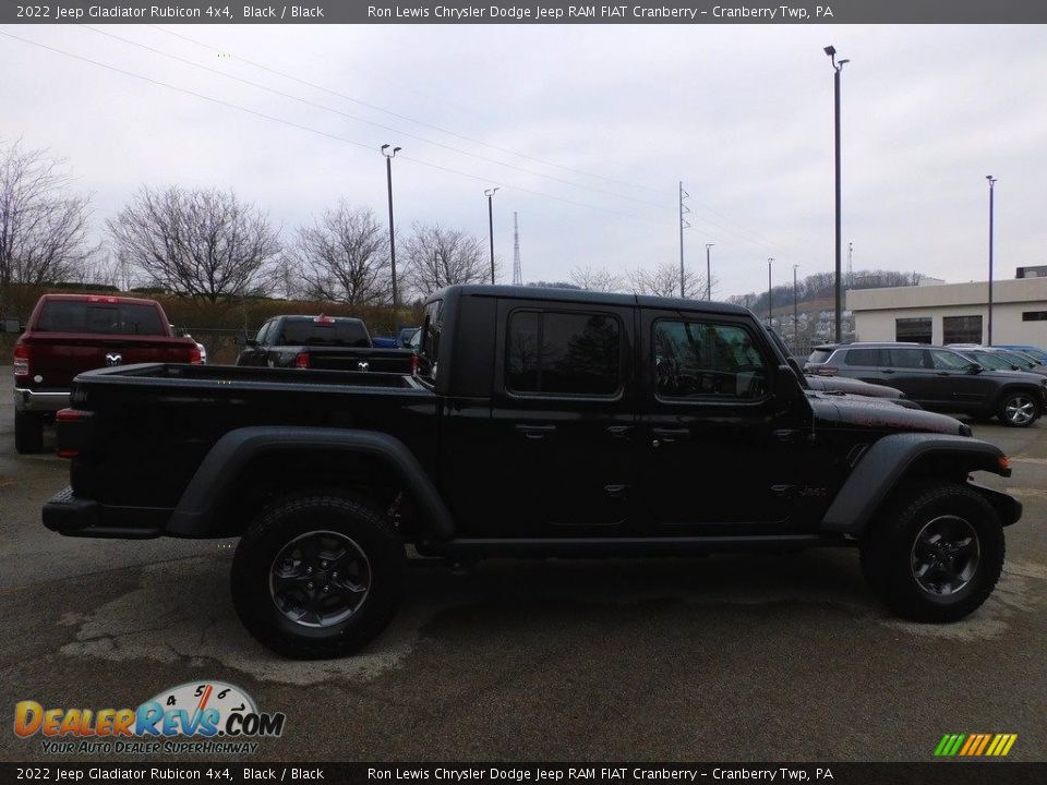 2022 Jeep Gladiator Rubicon 4x4 Black / Black Photo #4