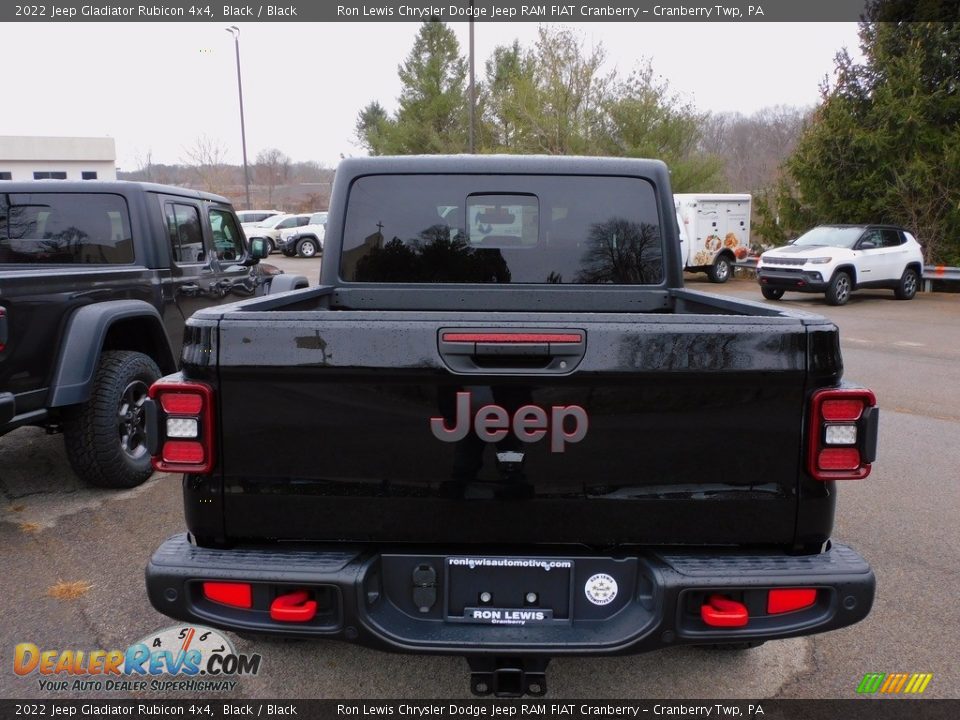 2022 Jeep Gladiator Rubicon 4x4 Black / Black Photo #6