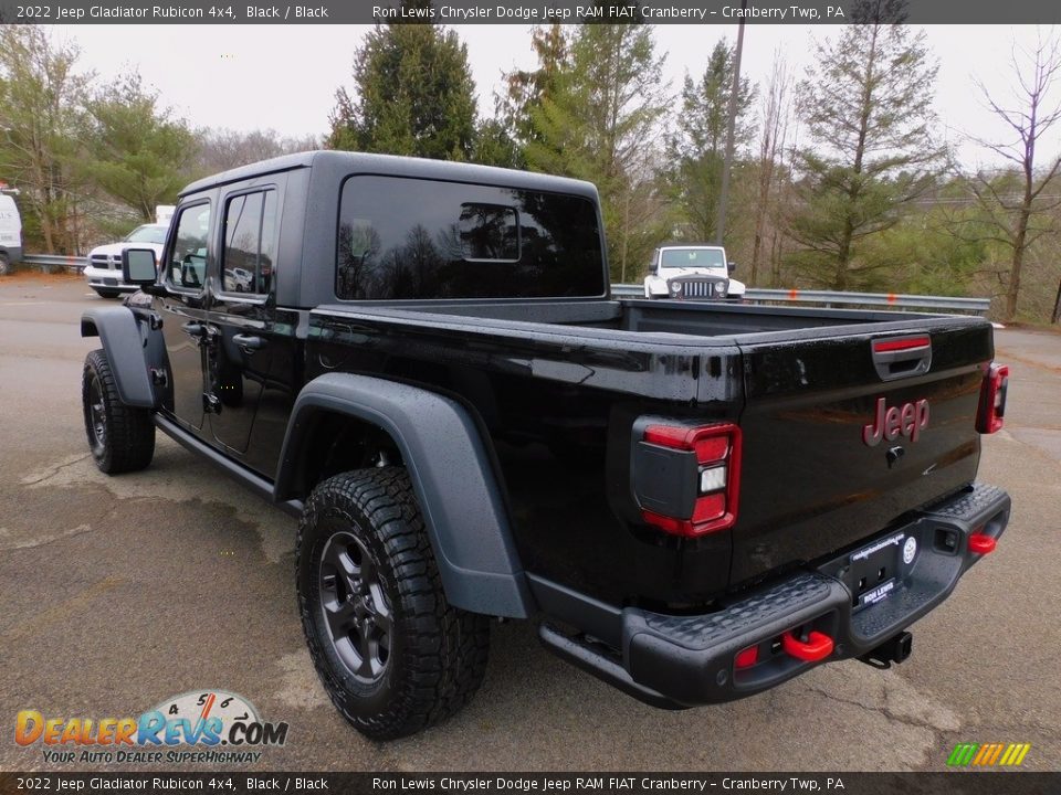 Black 2022 Jeep Gladiator Rubicon 4x4 Photo #8