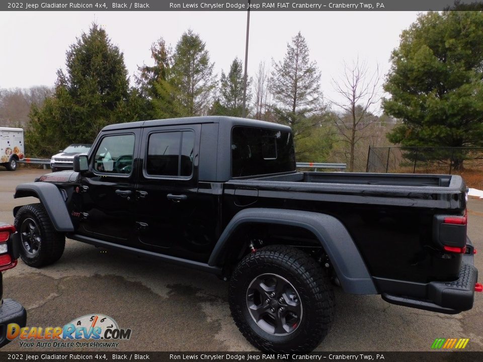 2022 Jeep Gladiator Rubicon 4x4 Black / Black Photo #9