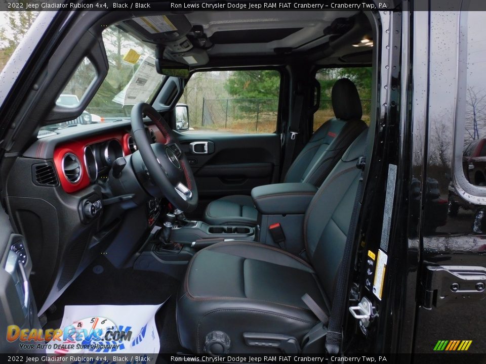 Black Interior - 2022 Jeep Gladiator Rubicon 4x4 Photo #11