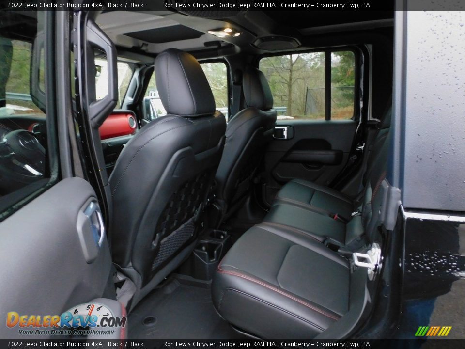 Rear Seat of 2022 Jeep Gladiator Rubicon 4x4 Photo #12
