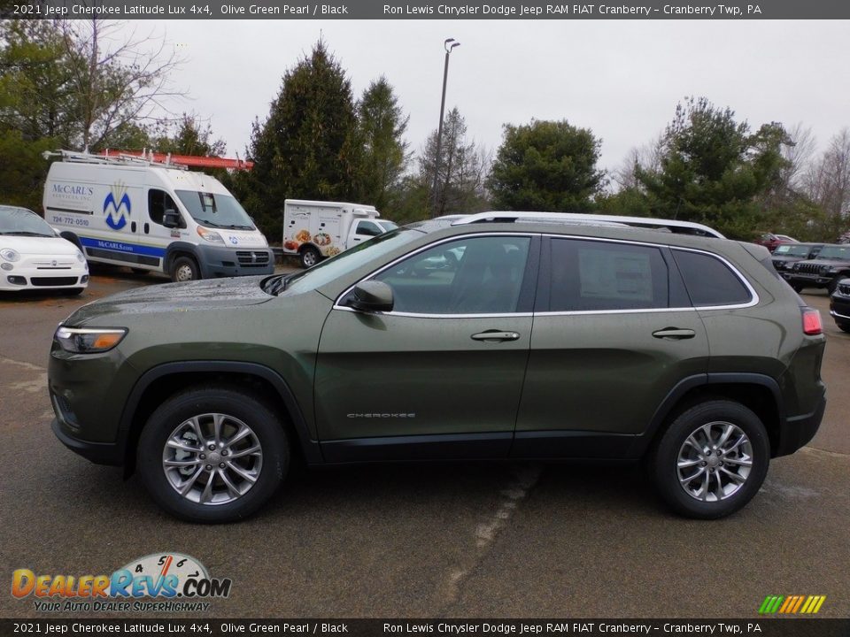 2021 Jeep Cherokee Latitude Lux 4x4 Olive Green Pearl / Black Photo #9