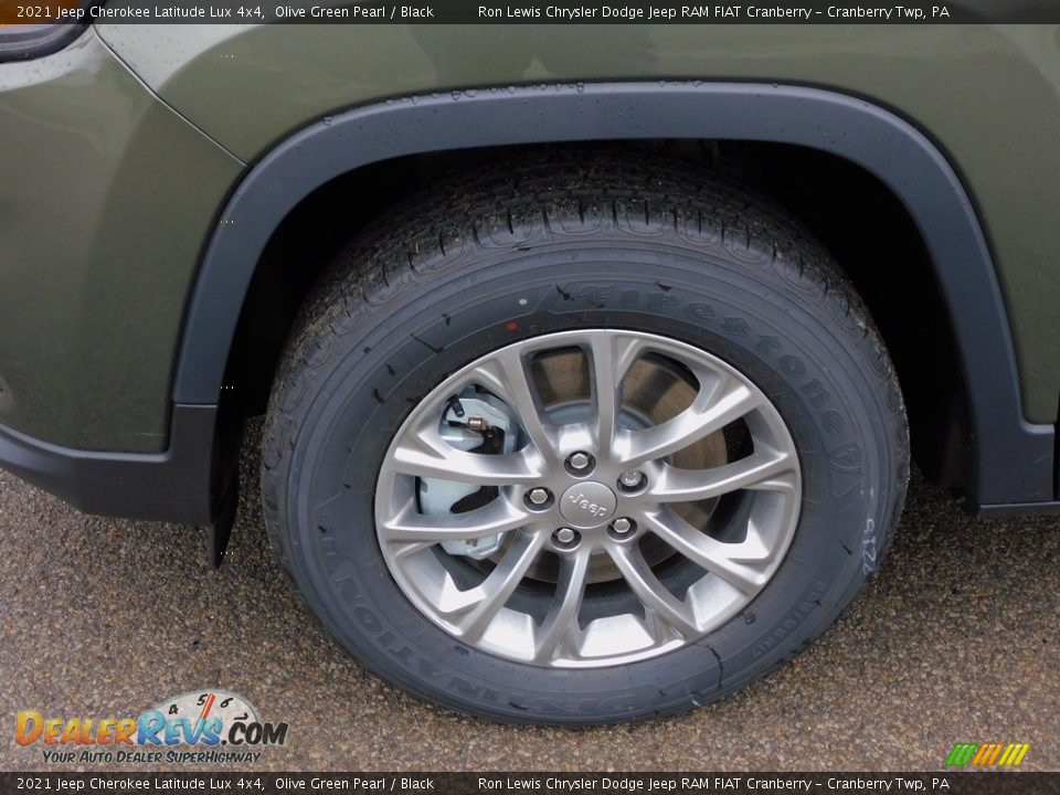 2021 Jeep Cherokee Latitude Lux 4x4 Olive Green Pearl / Black Photo #10