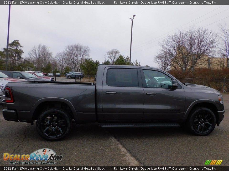 2022 Ram 1500 Laramie Crew Cab 4x4 Granite Crystal Metallic / Black Photo #4