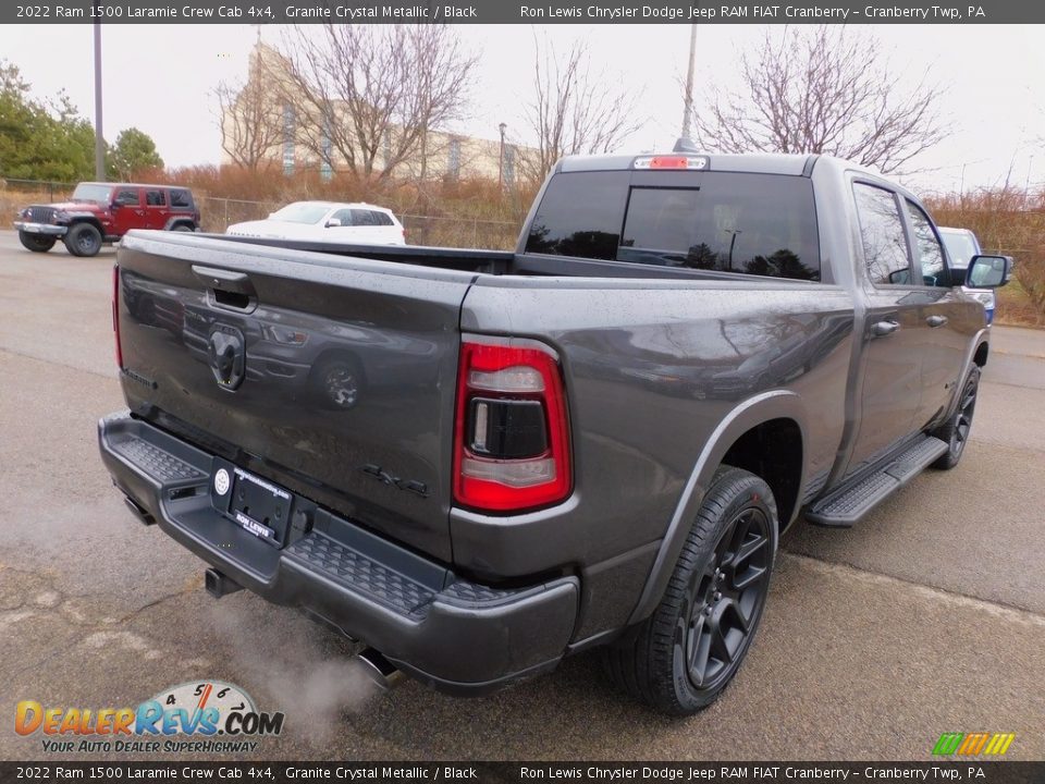 2022 Ram 1500 Laramie Crew Cab 4x4 Granite Crystal Metallic / Black Photo #5