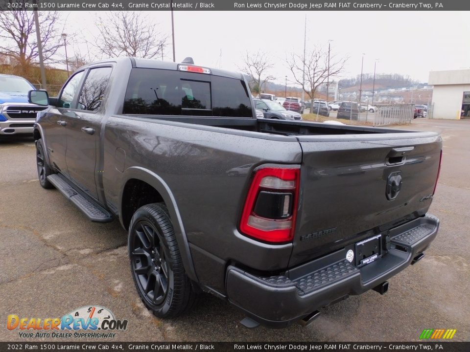 2022 Ram 1500 Laramie Crew Cab 4x4 Granite Crystal Metallic / Black Photo #8