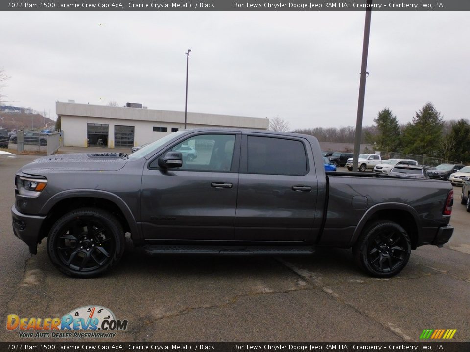 2022 Ram 1500 Laramie Crew Cab 4x4 Granite Crystal Metallic / Black Photo #9