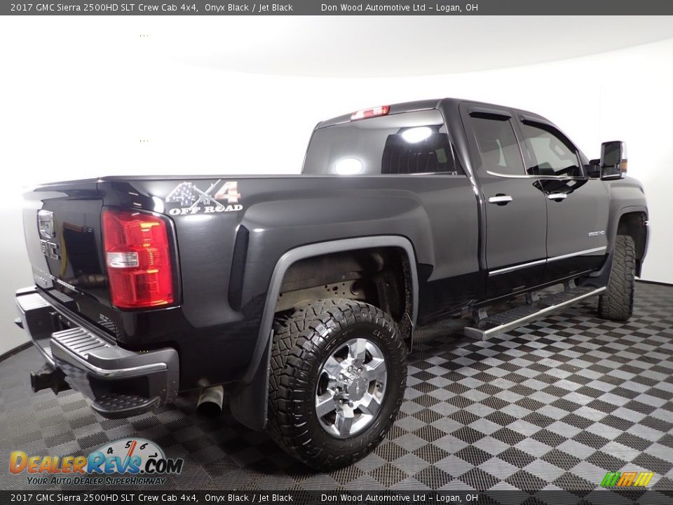 2017 GMC Sierra 2500HD SLT Crew Cab 4x4 Onyx Black / Jet Black Photo #14