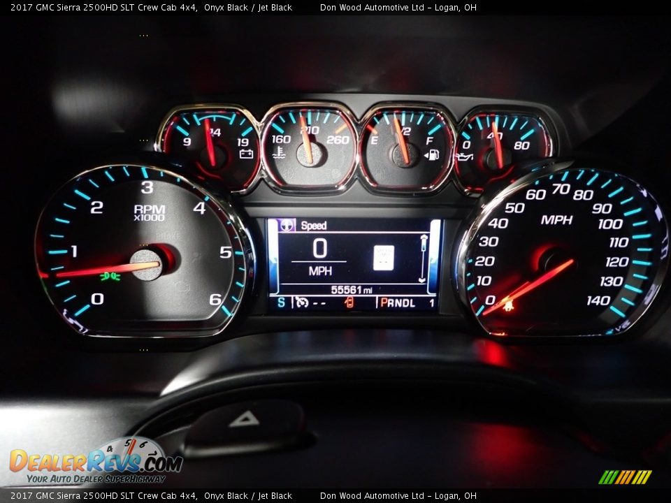 2017 GMC Sierra 2500HD SLT Crew Cab 4x4 Gauges Photo #22