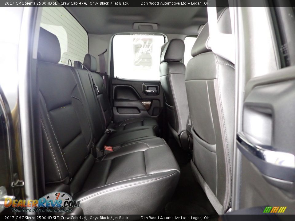 Rear Seat of 2017 GMC Sierra 2500HD SLT Crew Cab 4x4 Photo #35