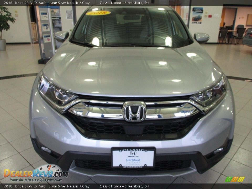 2018 Honda CR-V EX AWD Lunar Silver Metallic / Gray Photo #2