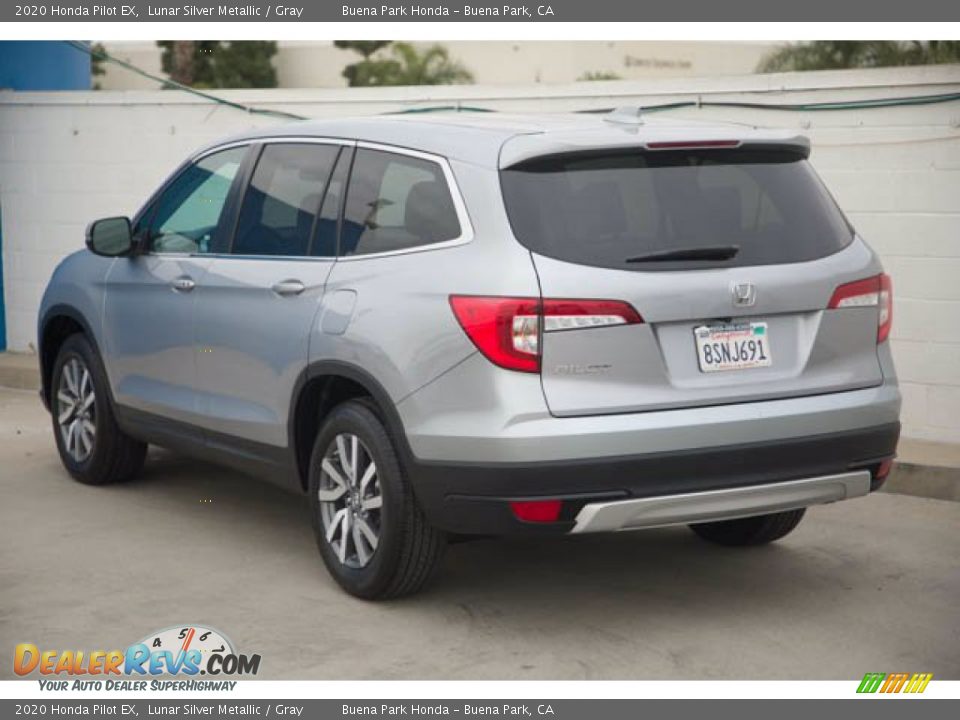 2020 Honda Pilot EX Lunar Silver Metallic / Gray Photo #2