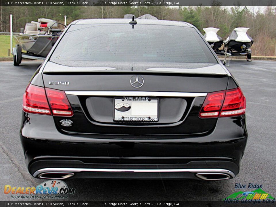 2016 Mercedes-Benz E 350 Sedan Black / Black Photo #4