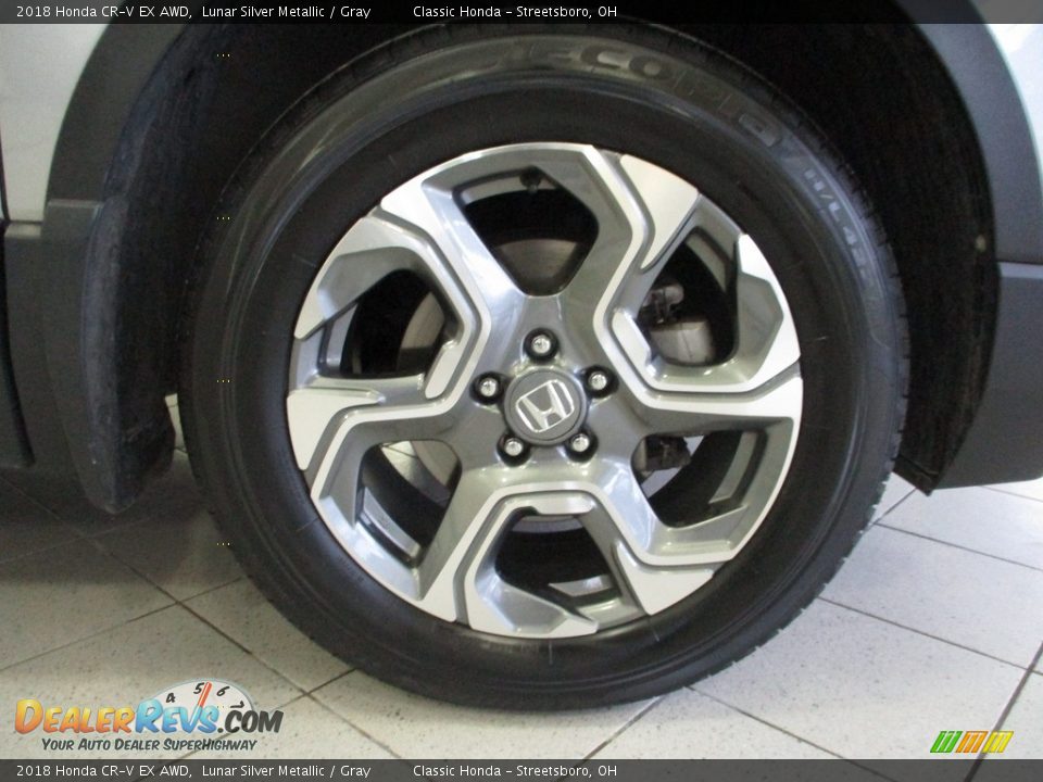 2018 Honda CR-V EX AWD Lunar Silver Metallic / Gray Photo #5