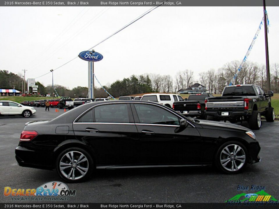 2016 Mercedes-Benz E 350 Sedan Black / Black Photo #6