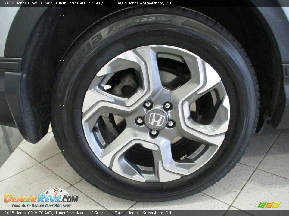 2018 Honda CR-V EX AWD Lunar Silver Metallic / Gray Photo #6