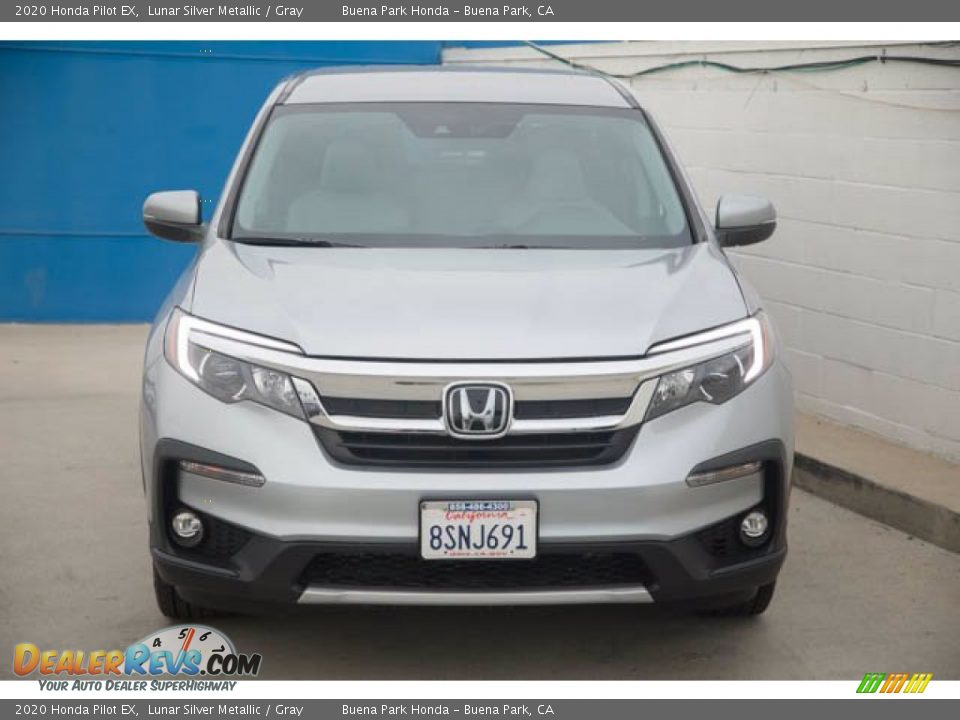 2020 Honda Pilot EX Lunar Silver Metallic / Gray Photo #7