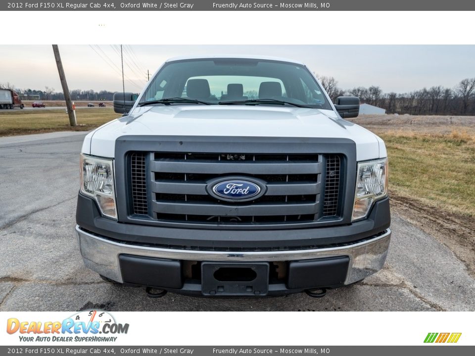 2012 Ford F150 XL Regular Cab 4x4 Oxford White / Steel Gray Photo #9