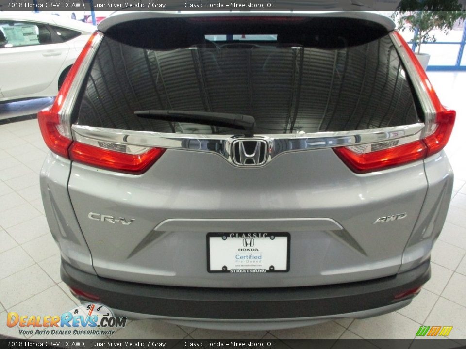 2018 Honda CR-V EX AWD Lunar Silver Metallic / Gray Photo #8