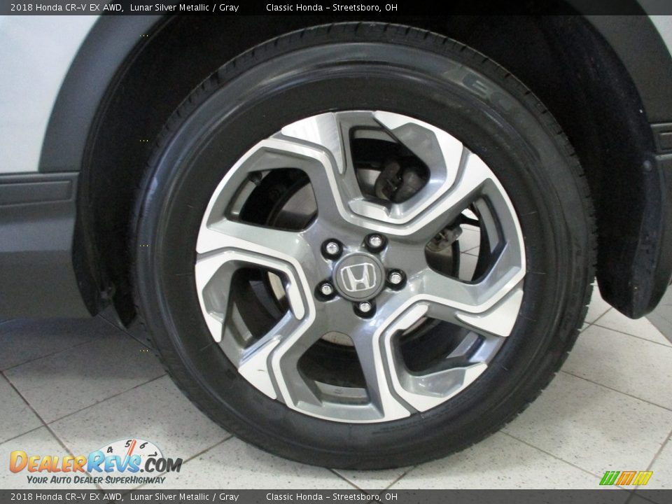 2018 Honda CR-V EX AWD Lunar Silver Metallic / Gray Photo #11