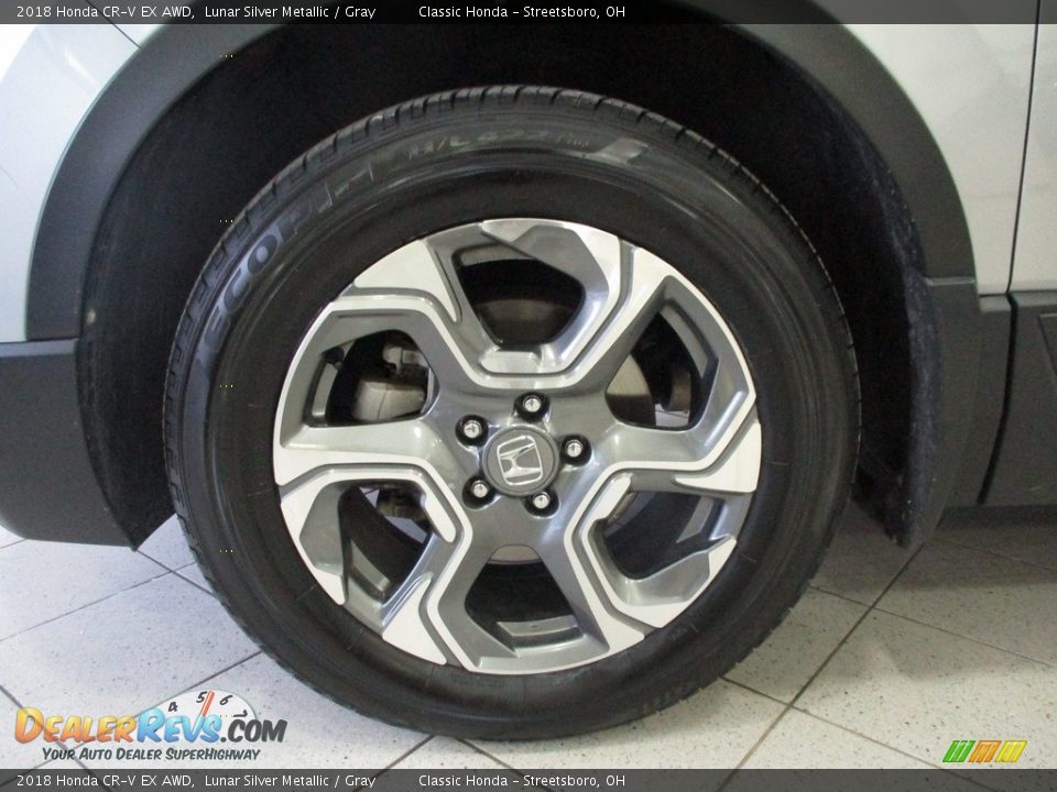 2018 Honda CR-V EX AWD Lunar Silver Metallic / Gray Photo #12
