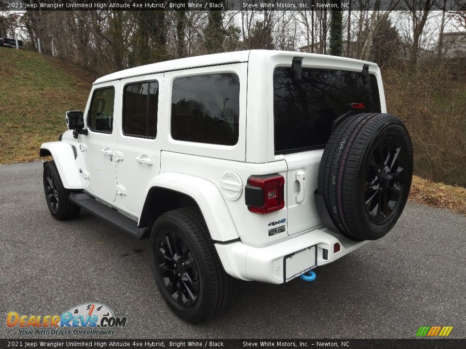 2021 Jeep Wrangler Unlimited High Altitude 4xe Hybrid Bright White / Black Photo #10