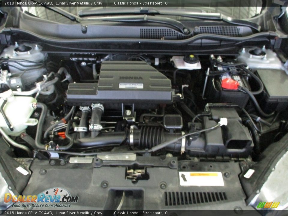 2018 Honda CR-V EX AWD Lunar Silver Metallic / Gray Photo #16