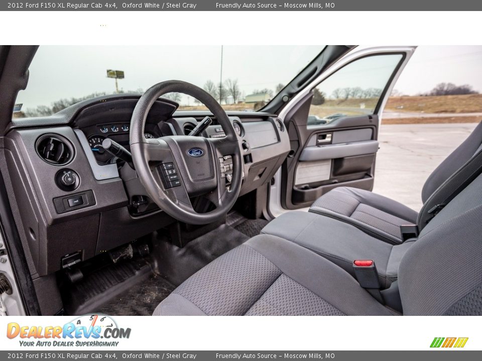 Steel Gray Interior - 2012 Ford F150 XL Regular Cab 4x4 Photo #19