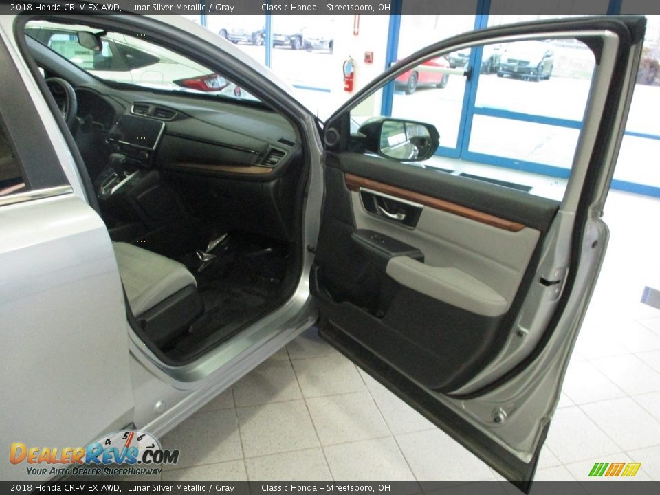 2018 Honda CR-V EX AWD Lunar Silver Metallic / Gray Photo #17