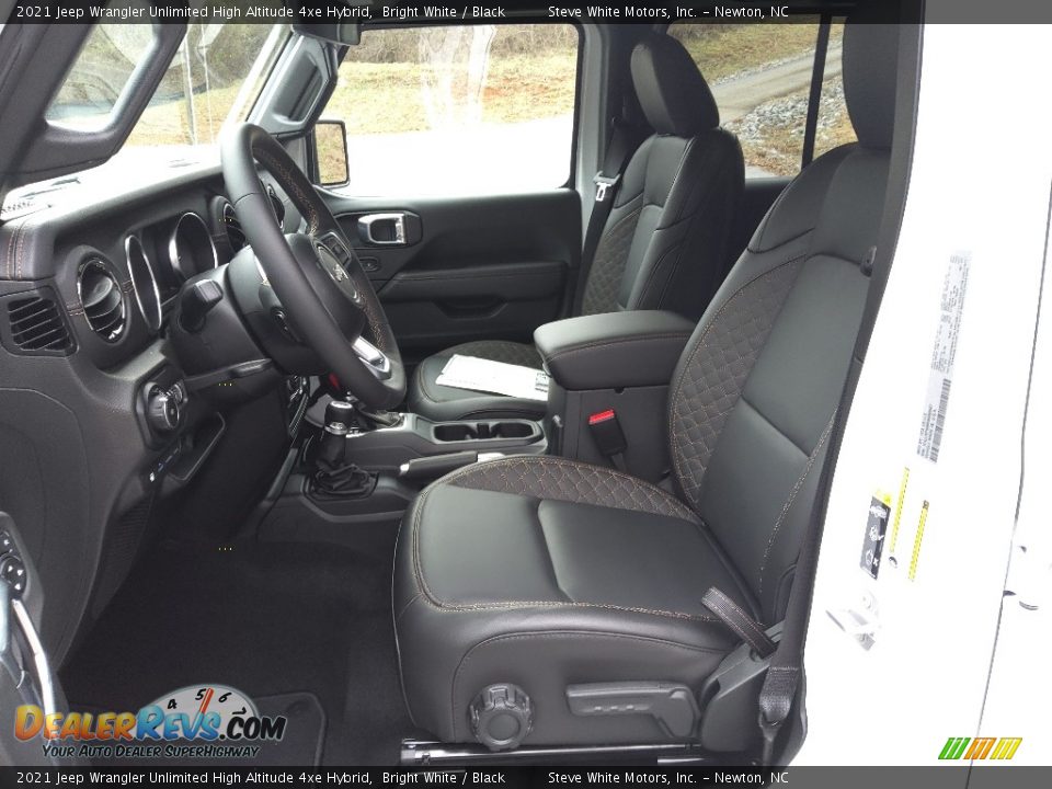 Front Seat of 2021 Jeep Wrangler Unlimited High Altitude 4xe Hybrid Photo #12