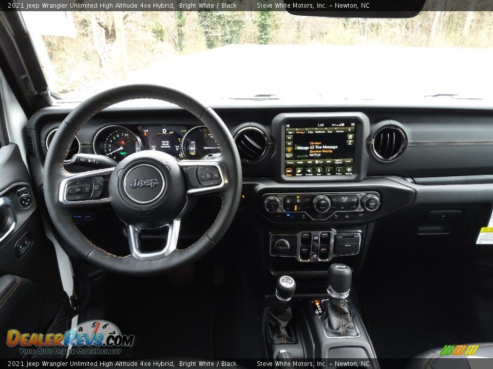 Dashboard of 2021 Jeep Wrangler Unlimited High Altitude 4xe Hybrid Photo #17