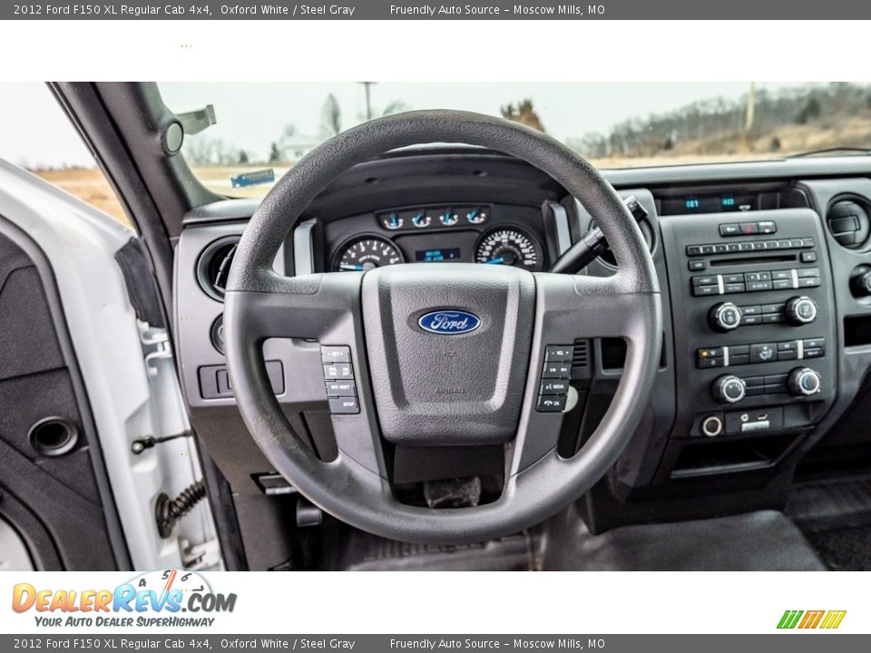 2012 Ford F150 XL Regular Cab 4x4 Steering Wheel Photo #25